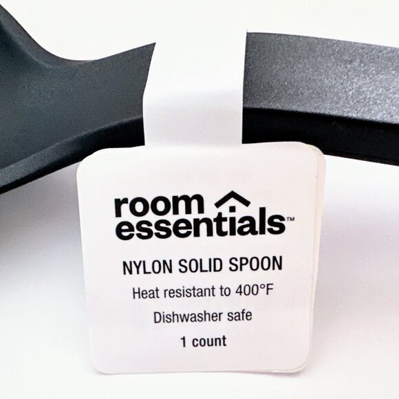 ROOM ESSENTIALS Bundle Nylon Solid Kitchen Spoons Grey and Black NWT - Picture 3 of 3